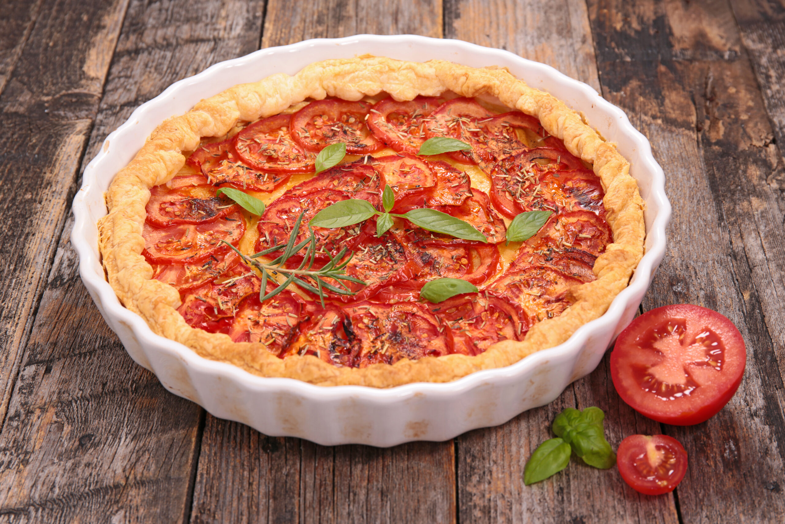 Cheesy Tomato Pie - Wholesum