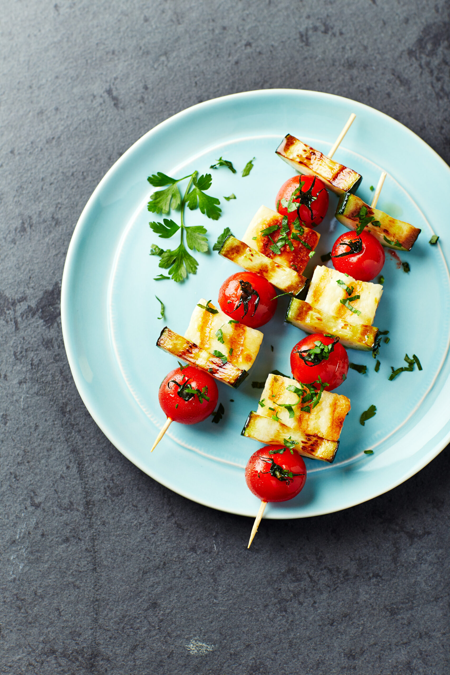 Grilled Veggie and Cheese Skewers - Wholesum