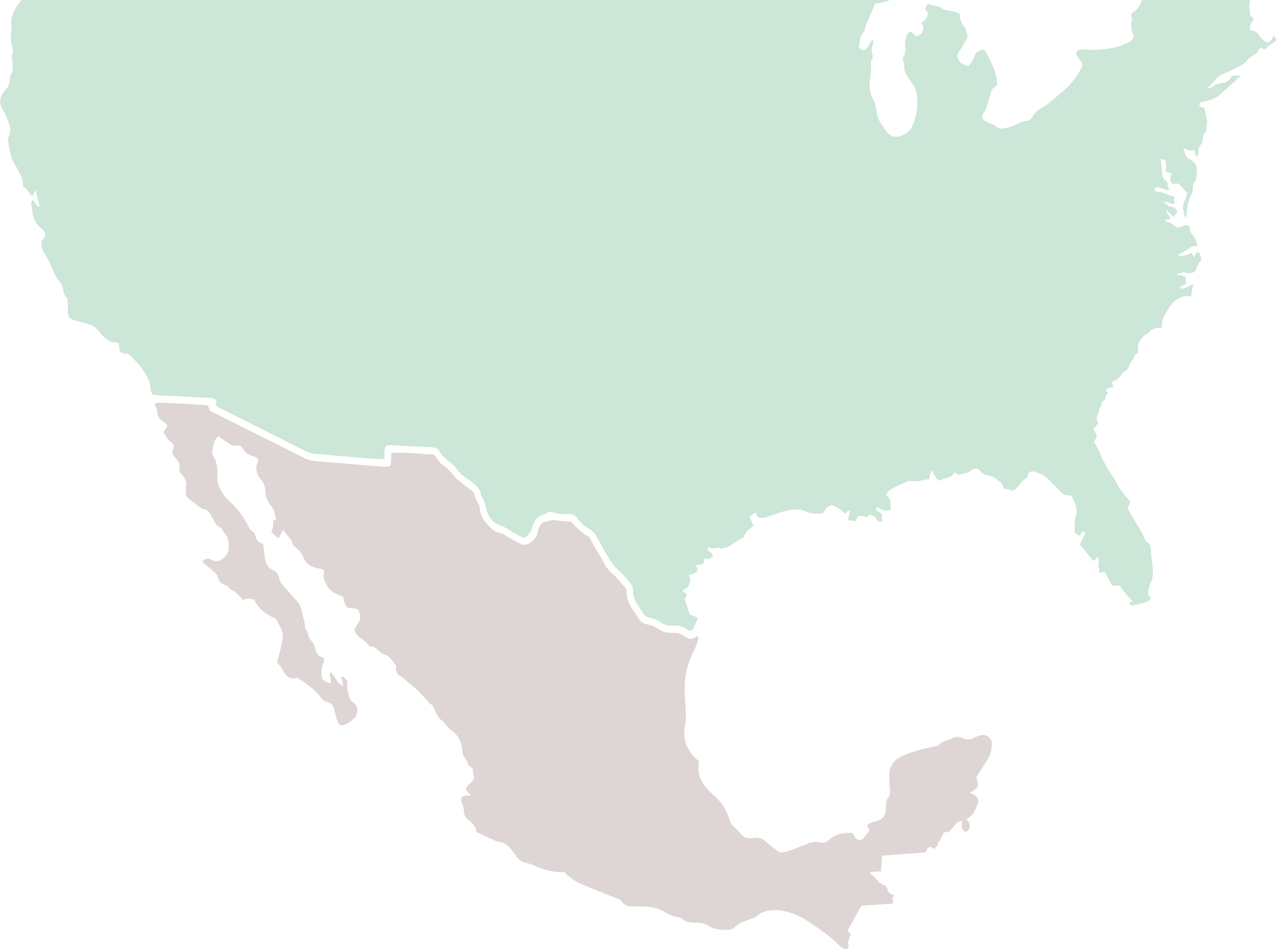 US and Mexico Map