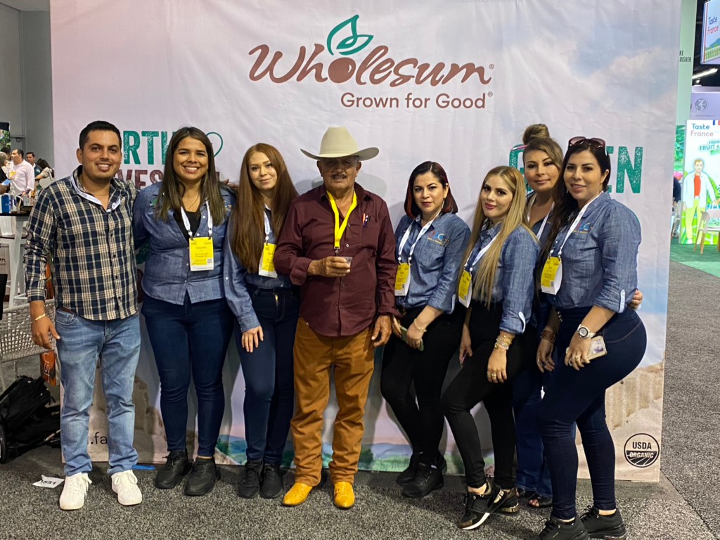 Group of people in a tradeshow