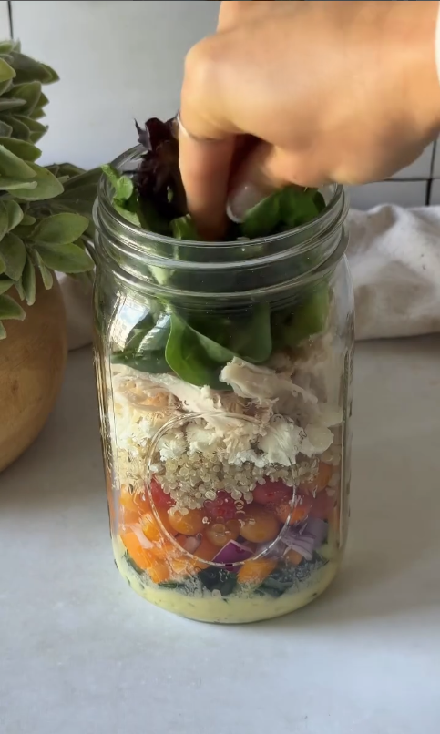 mediterranean jar salad