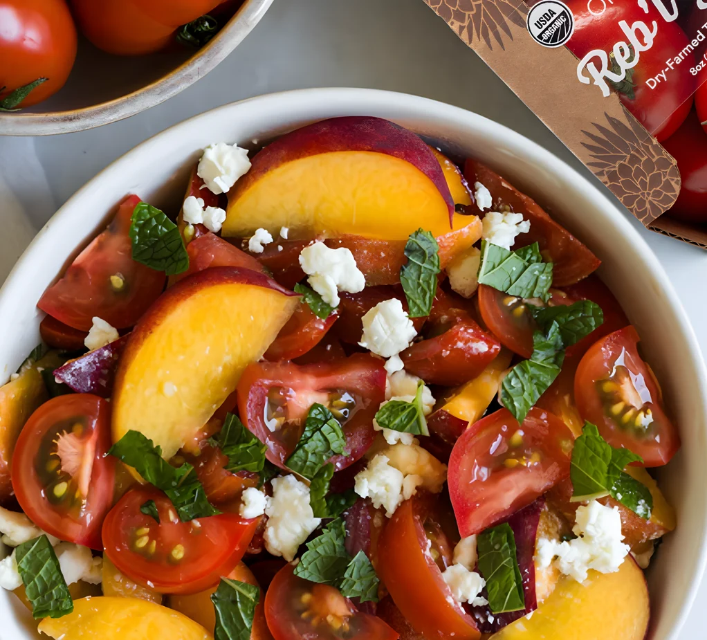Reb'l Girl tomatoes in a salad