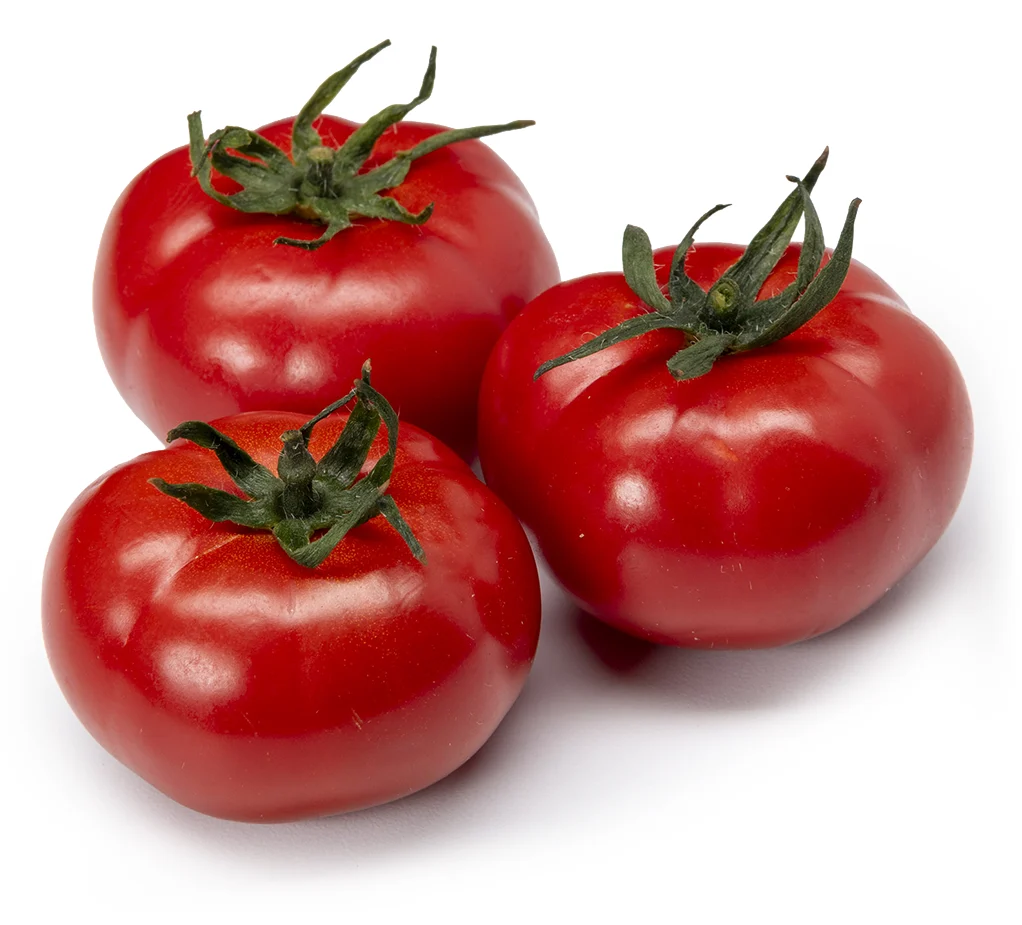 3 Reb'l Girl tomatoes isolated
