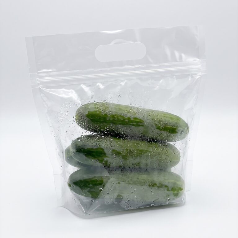 cucumber bag with condensation